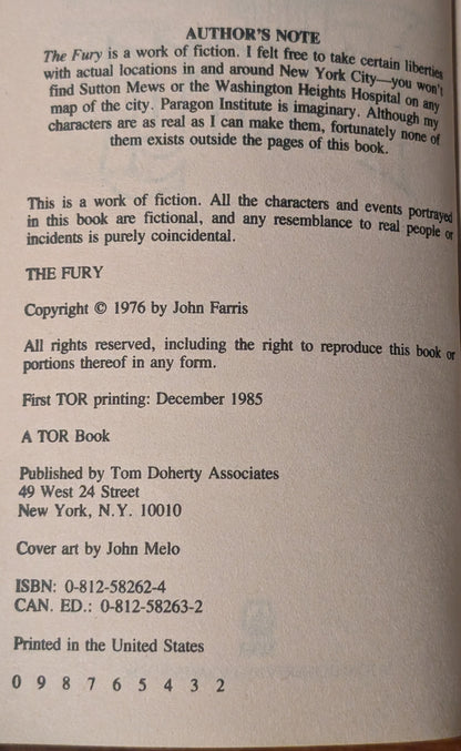 The Fury by John Farris