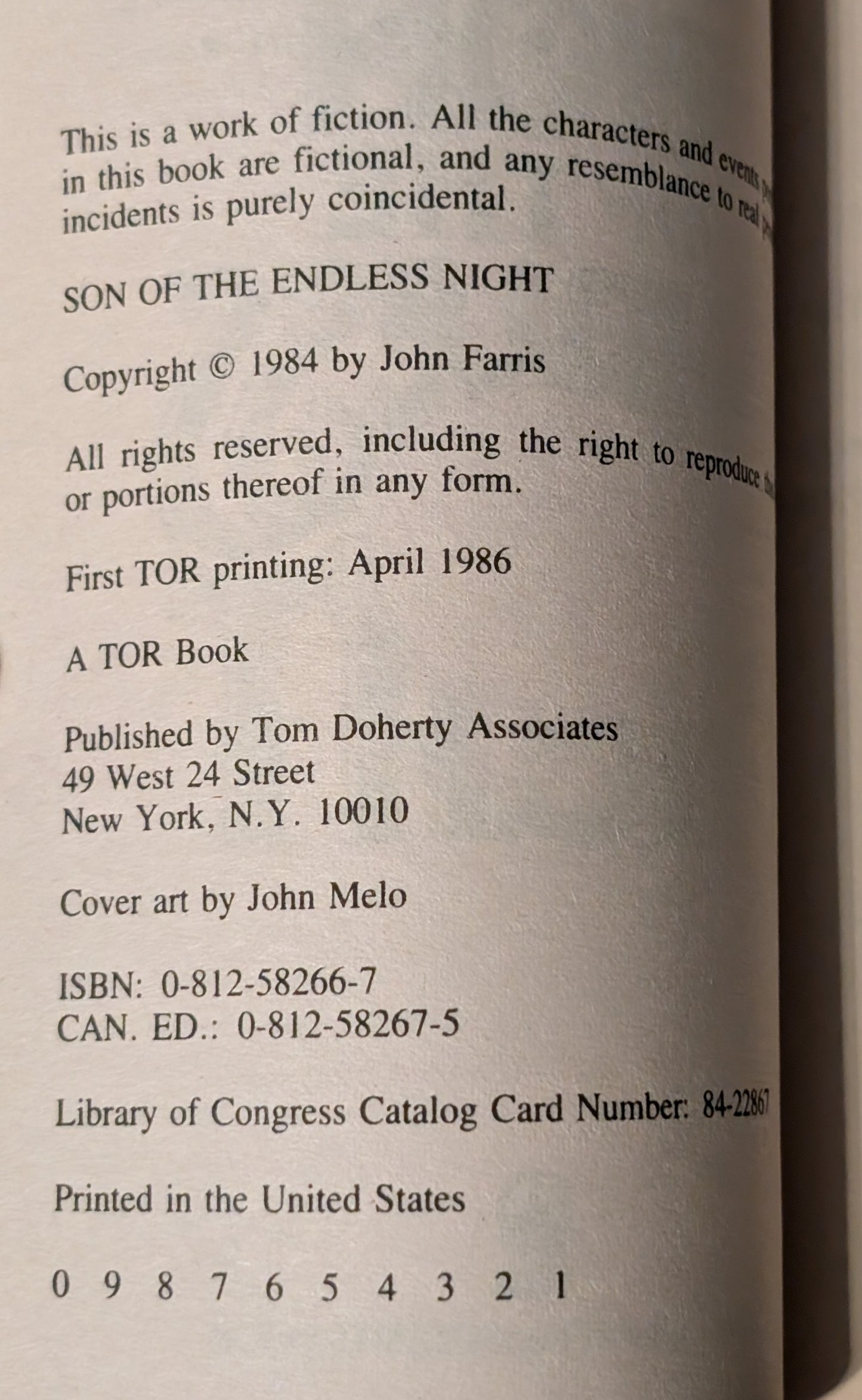 Son of the Endless Night by John Farris