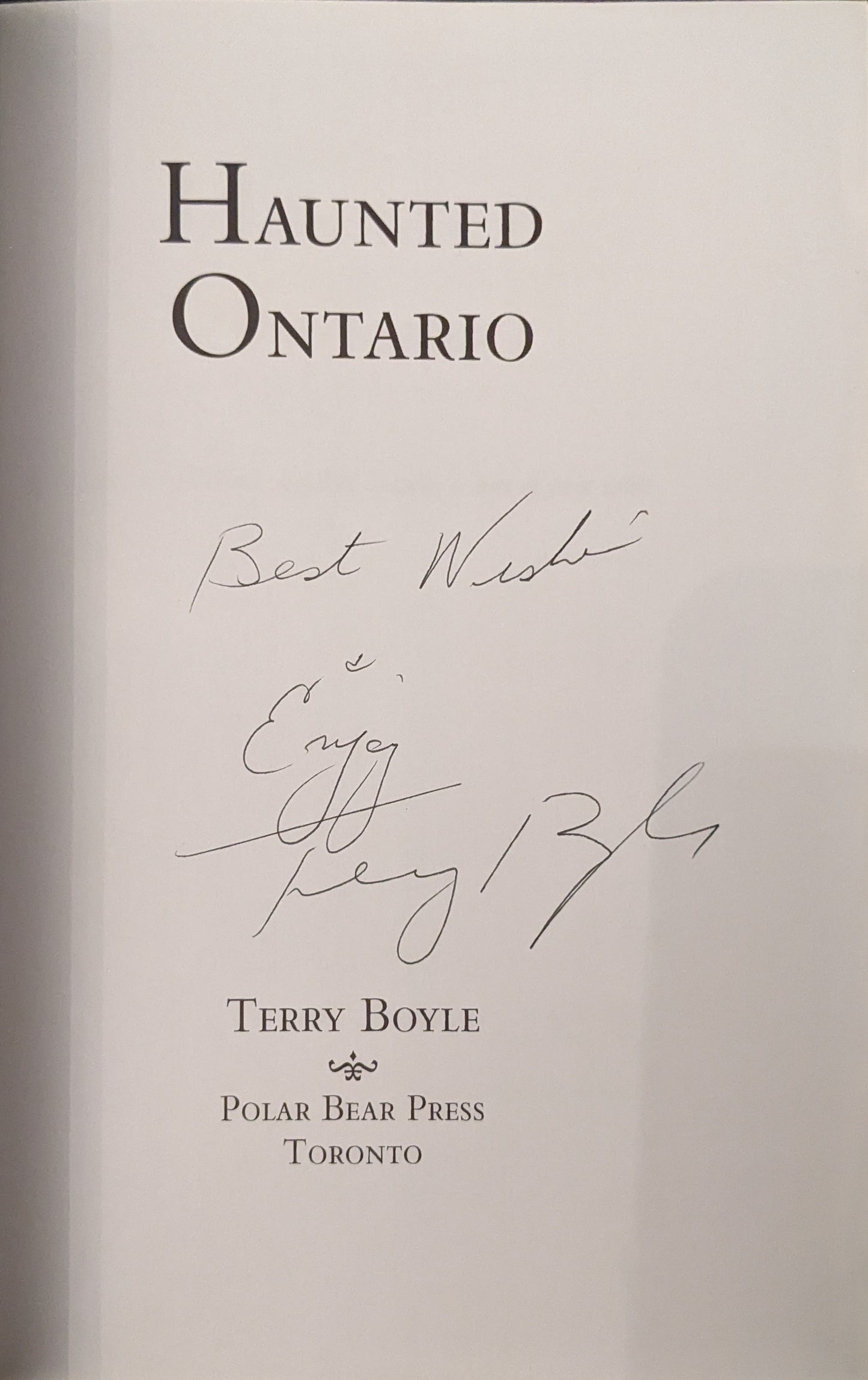 Haunted Ontario by Terry Boyle (Signed)