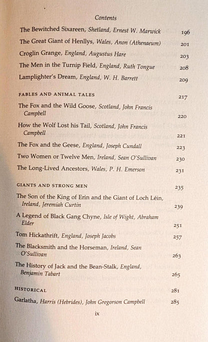 Folk-Tales of The British Isles edited by Kevin Crossley-Holland