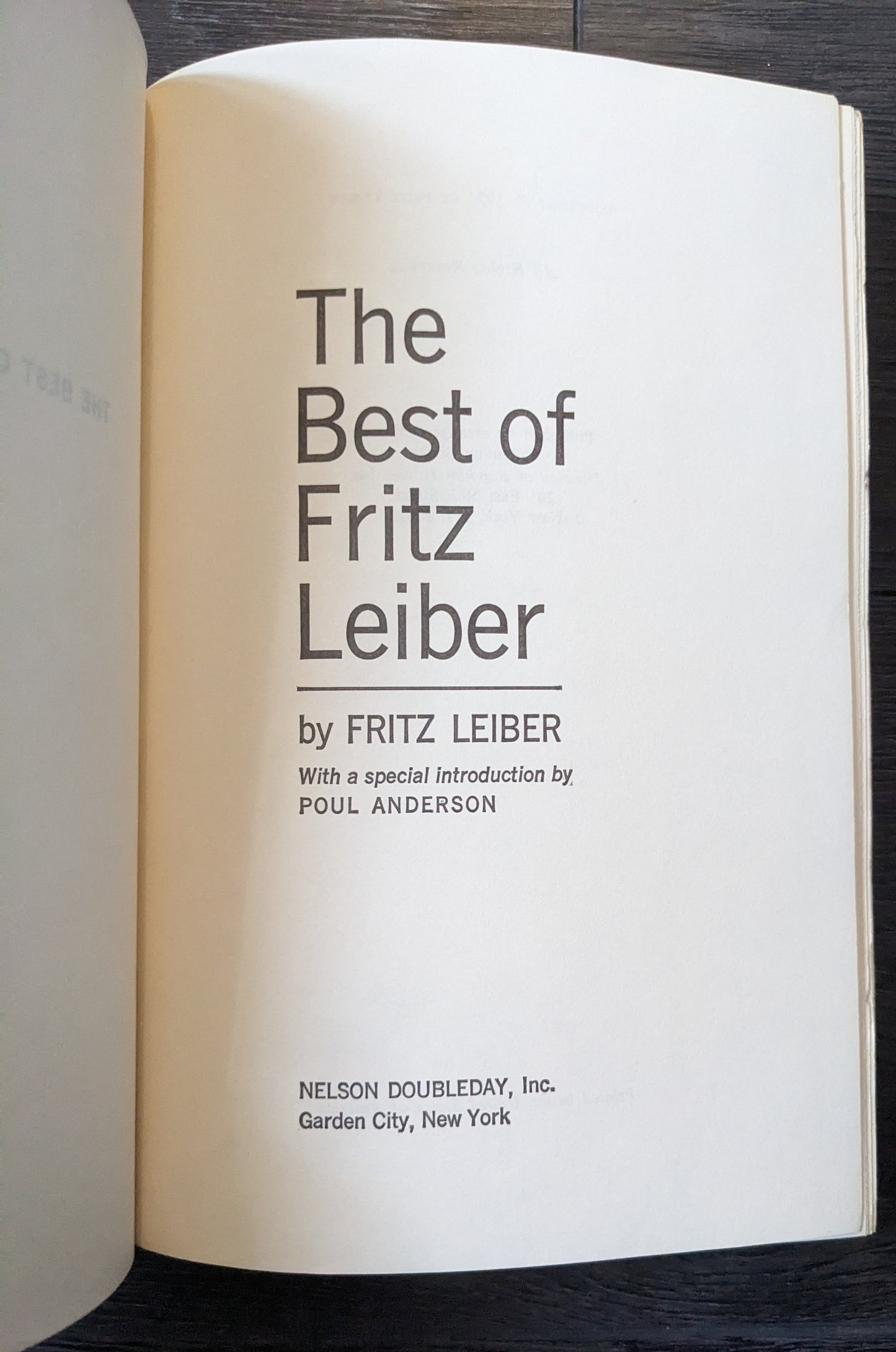 The Best of Fritz Leiber by Fritz Leiber