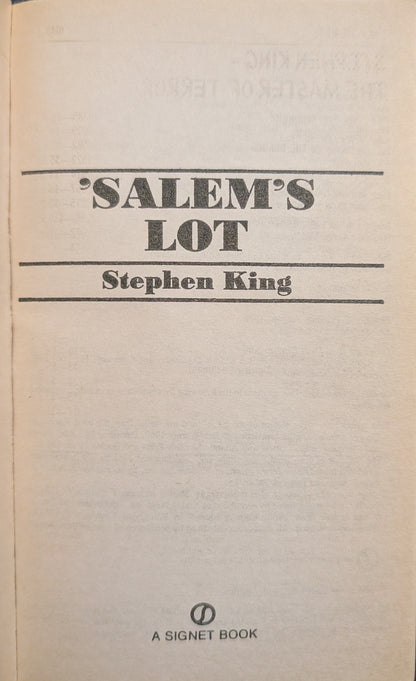 Salem's Lot by Stephen King