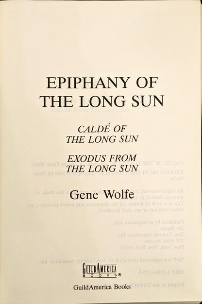 Epiphany of The Long Sun by Gene Wolfe