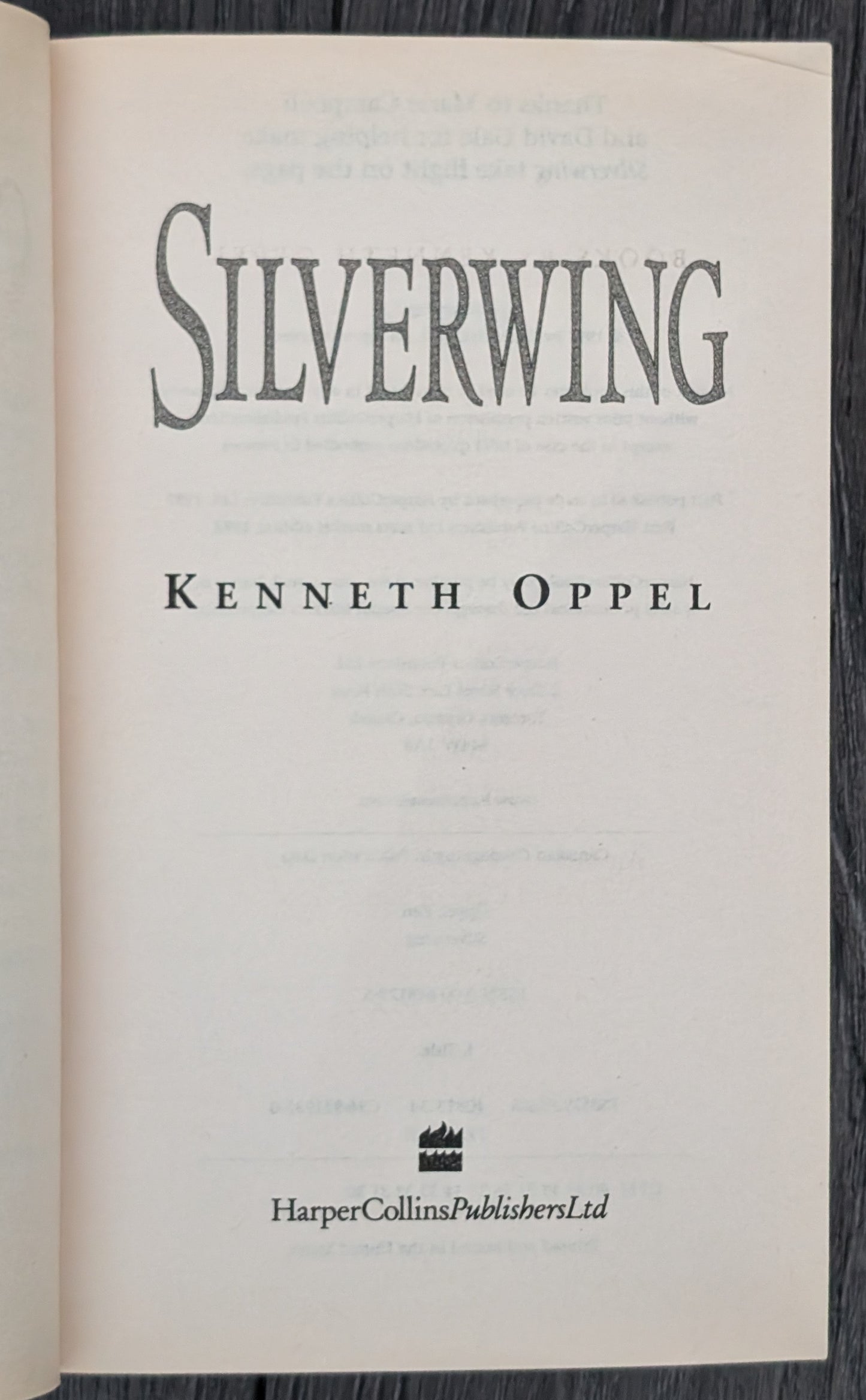 Silverwing by Kenneth Oppel