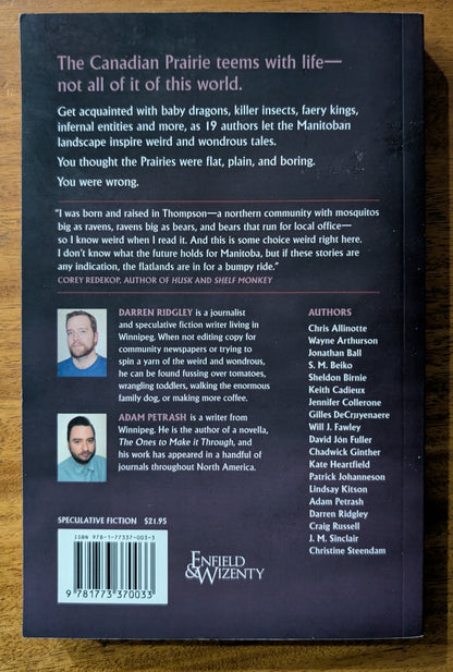 Parallel Prairies: Stories of Manitoba Speculative Fiction by Darren Ridgley and Adam Petrash
