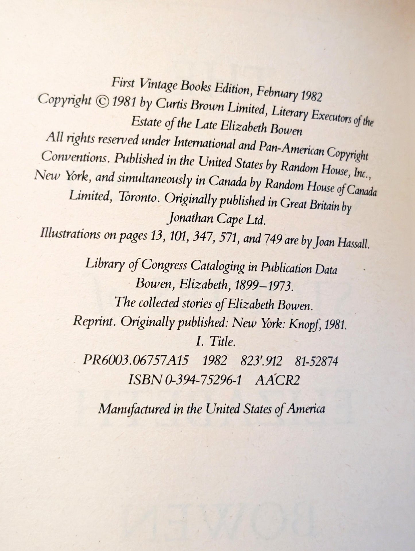 The Collected Stories of Elizabeth Bowen