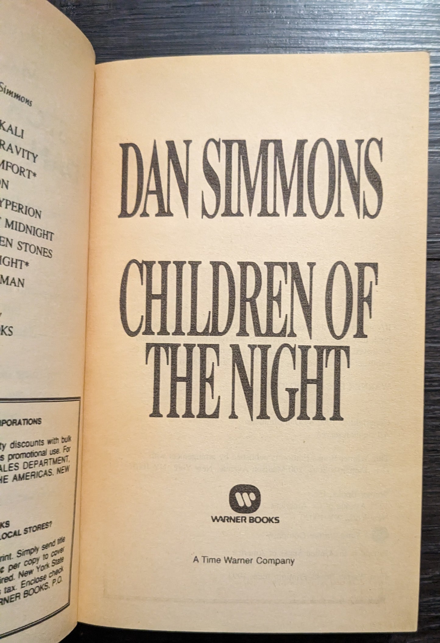 Children of the Night by Dan Simmons