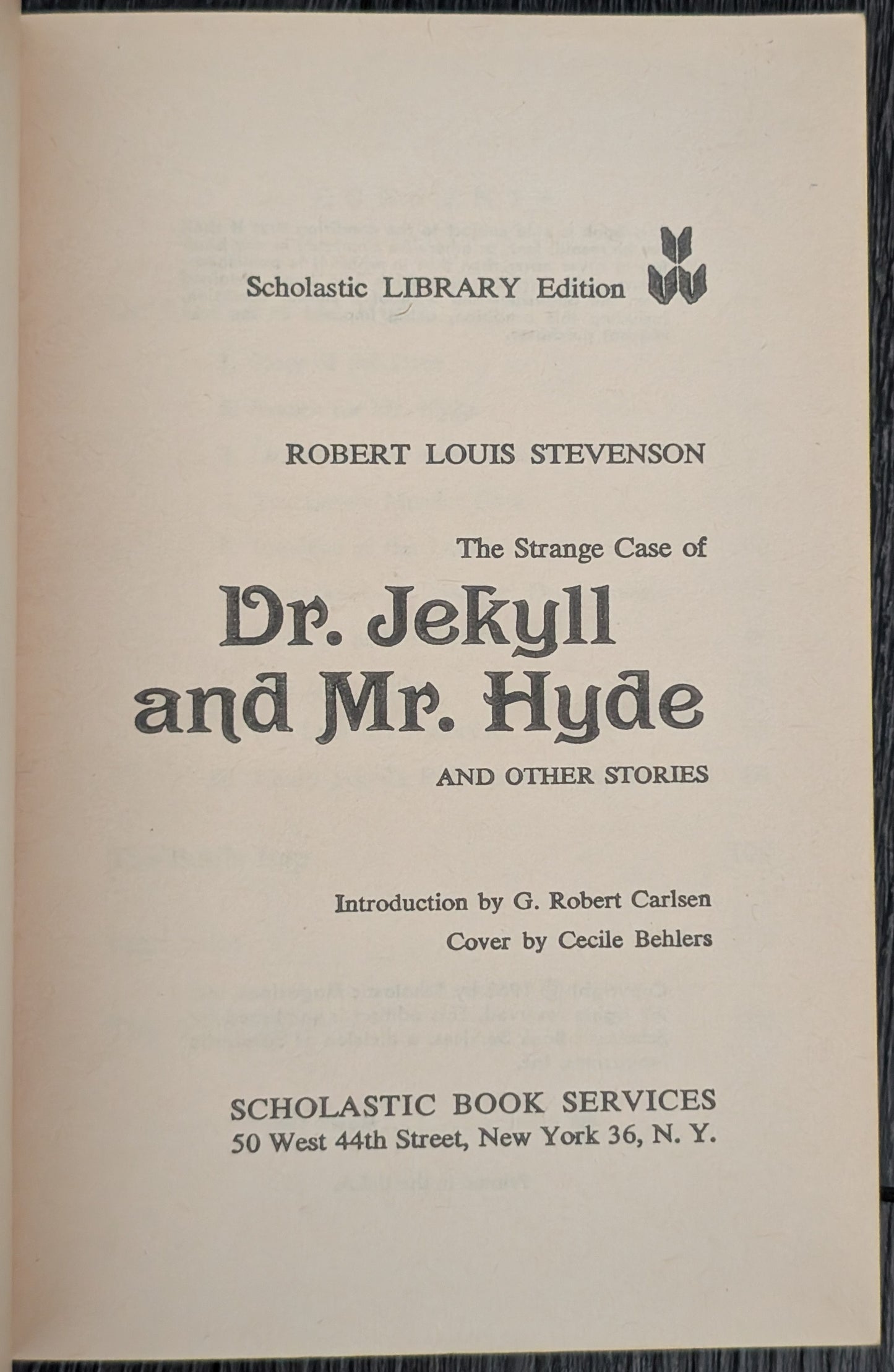 Dr. Jekyll and Mr. Hyde and Other Stories by Robert Louis Stevenson
