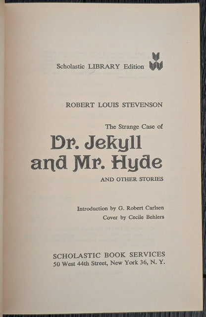 Dr. Jekyll and Mr. Hyde and Other Stories by Robert Louis Stevenson