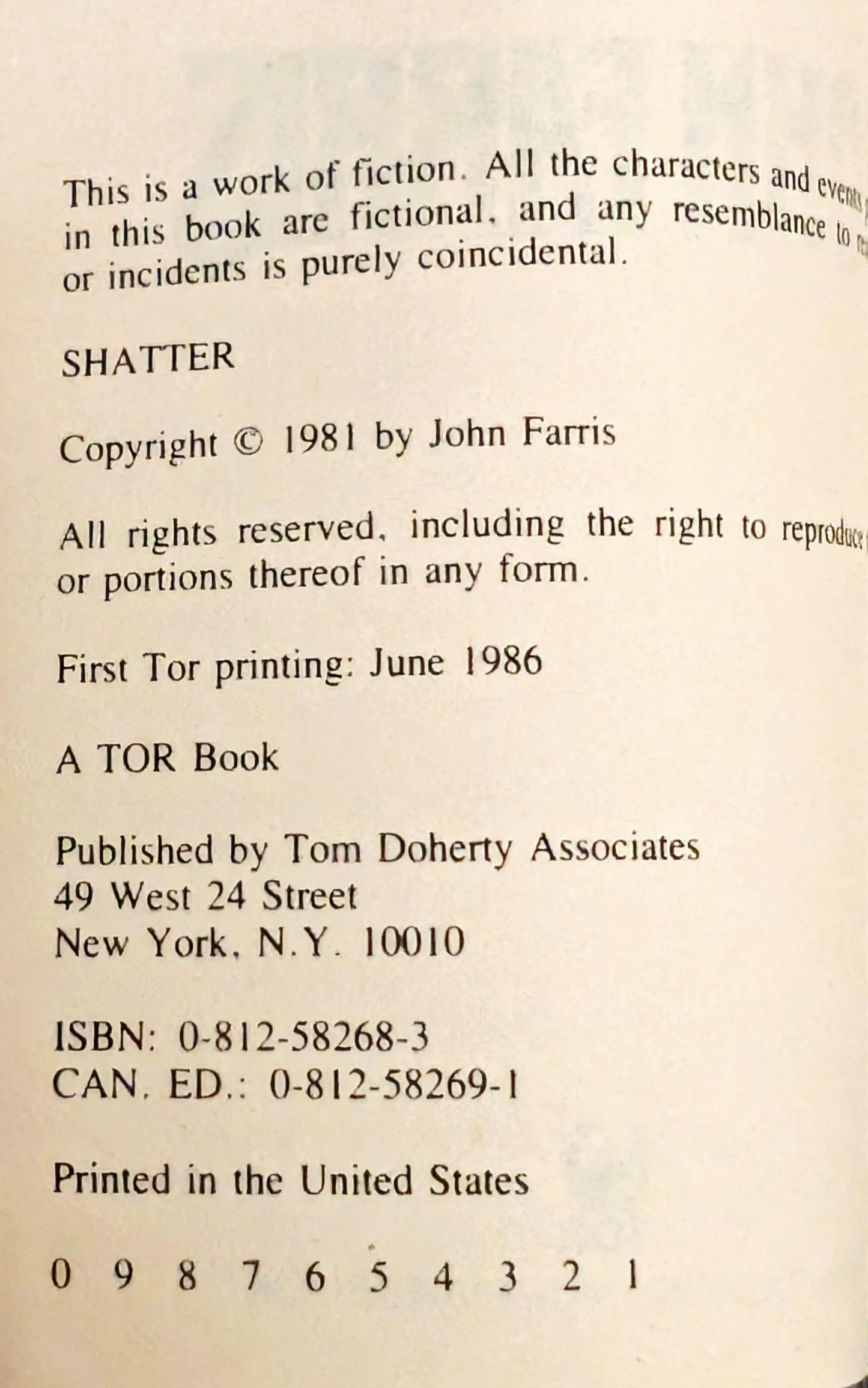 Shatter by John Farris