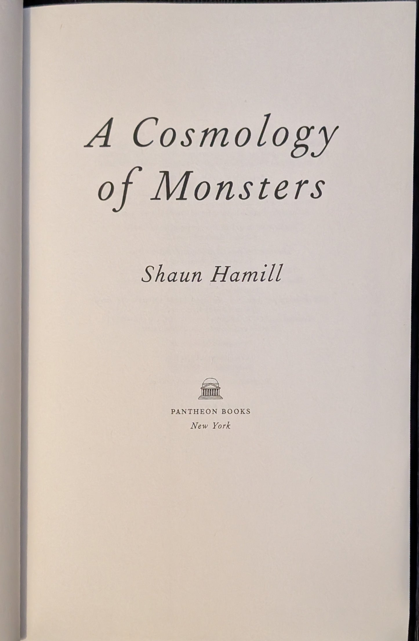 A Cosmology of Monsters by Shaun Hamill