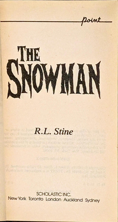 The Snowman by R.L Stine