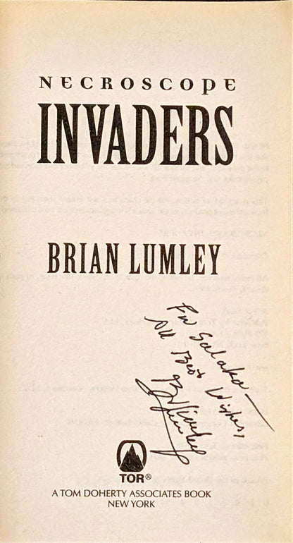 Necroscope: Invaders by Brian Lumley (Signed)