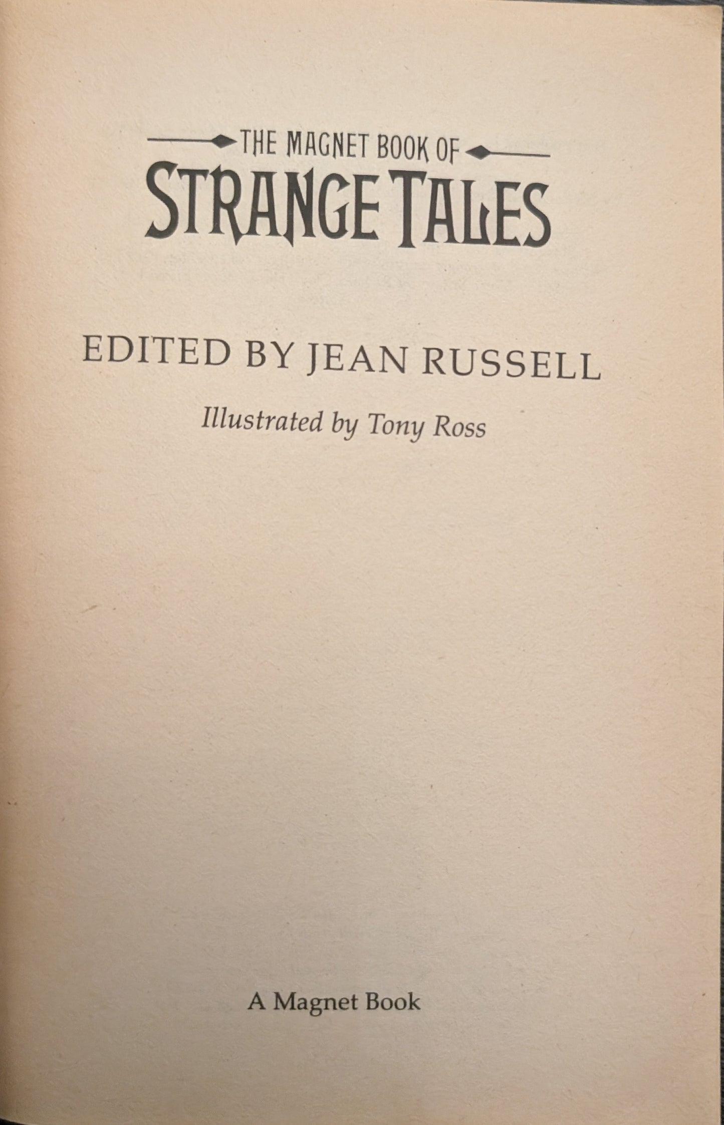 The Magnet Book of Strange Tales edited by Jean Russell