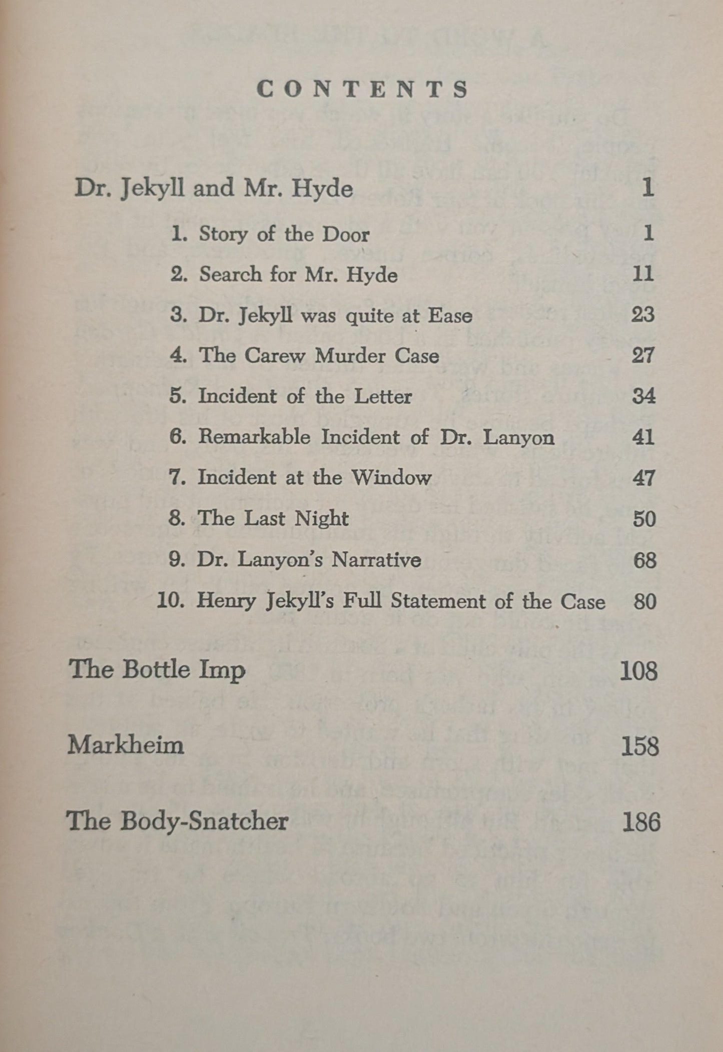 Dr. Jekyll and Mr. Hyde and Other Stories by Robert Louis Stevenson