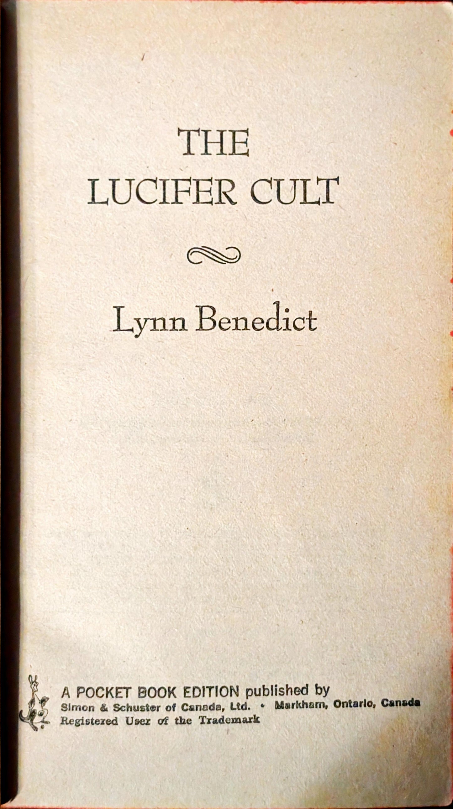 The Lucifer Cult by Lynn Benedict