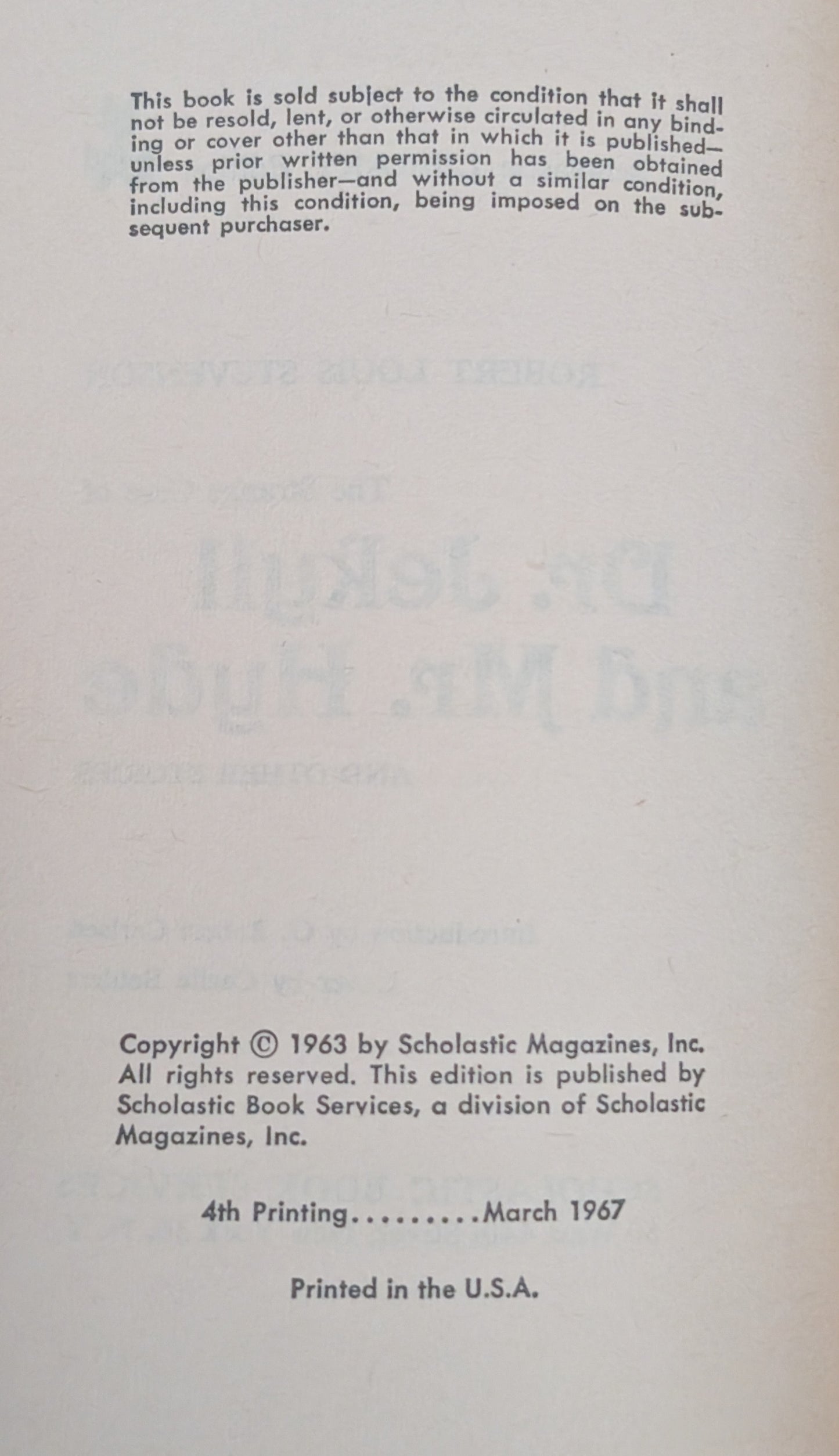 Dr. Jekyll and Mr. Hyde and Other Stories by Robert Louis Stevenson