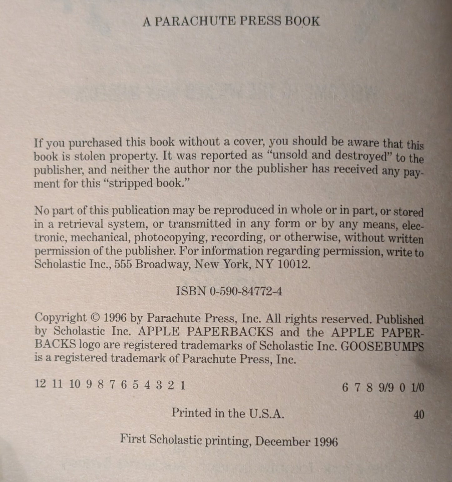 Welcome to the Wicked Wax Museum (Give Yourself Goosebumps #12) by R.L Stine