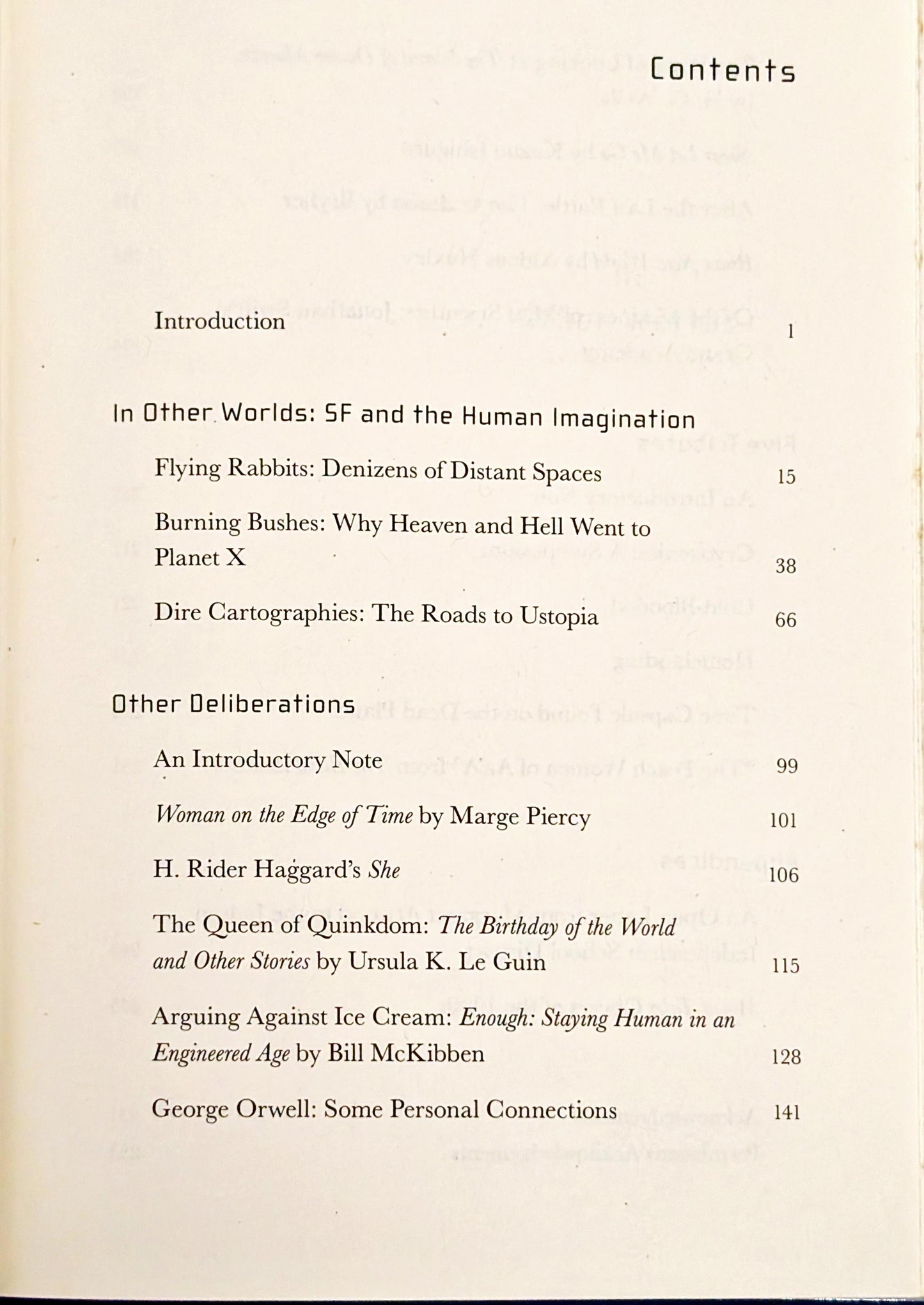 In Other Worlds: SF and the Human Imagination by Margaret Atwood