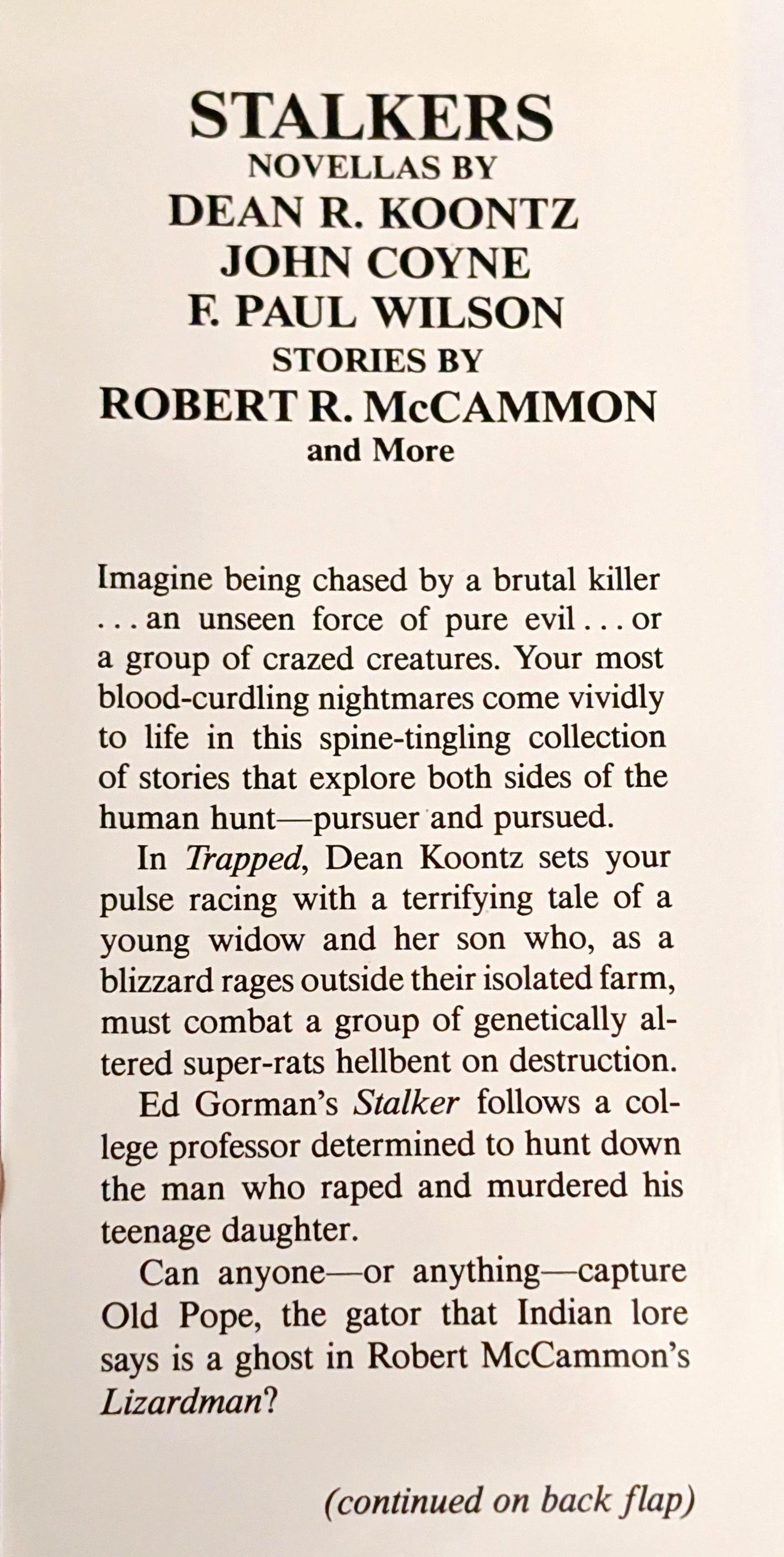 Stalkers edited by Ed Gorman & Martin H. Greenberg