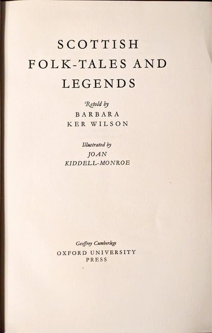 Scottish Folk-Tales and Legends by Barbara Ker Wilson