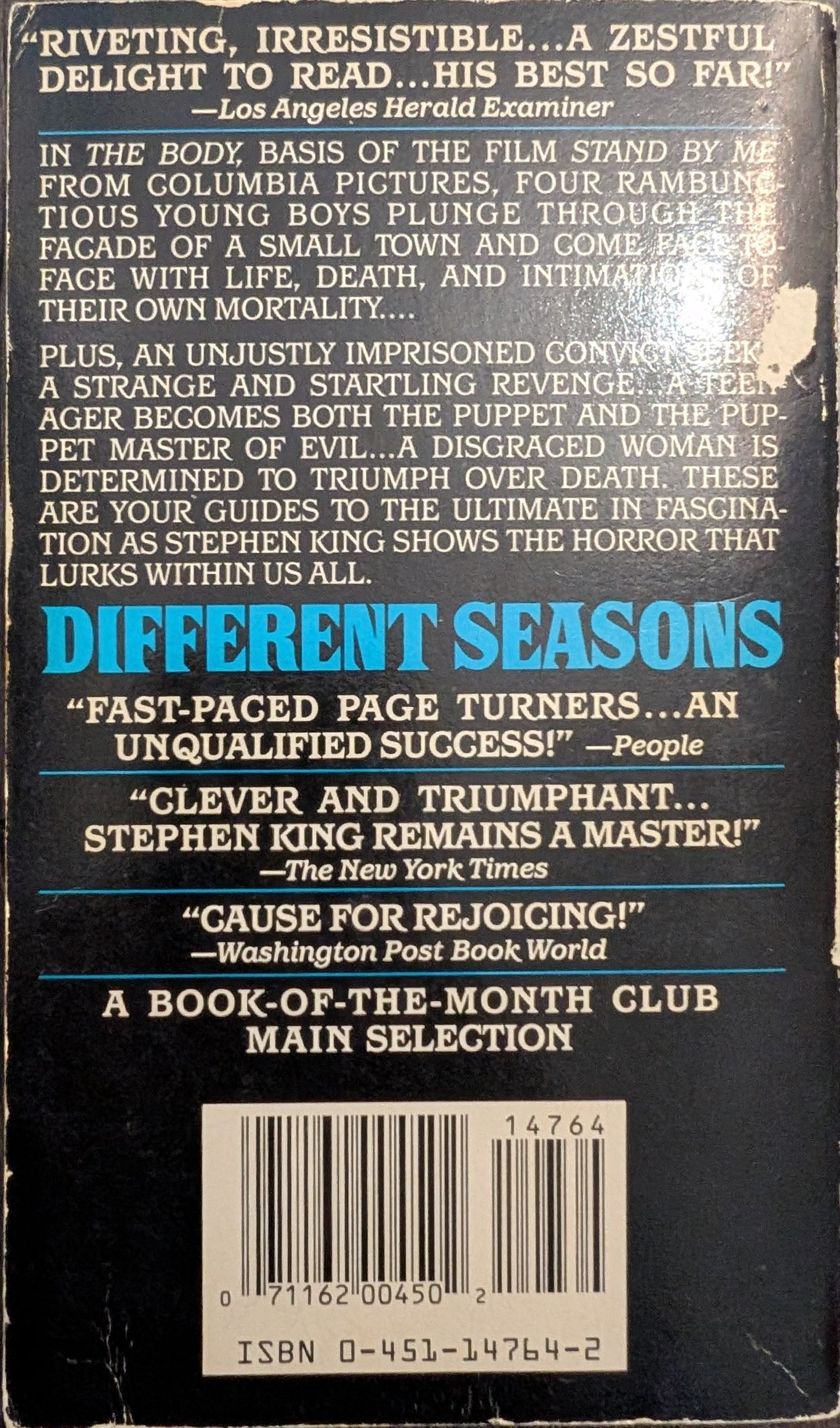 Different Seasons by Stephen King