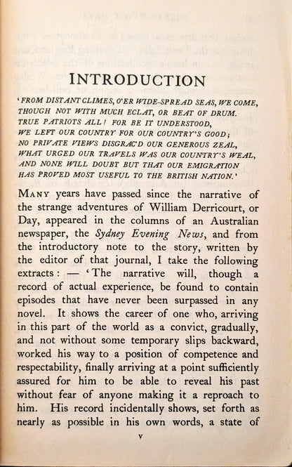 Old Convict Days by William Derrincourt edited by Louis Becke