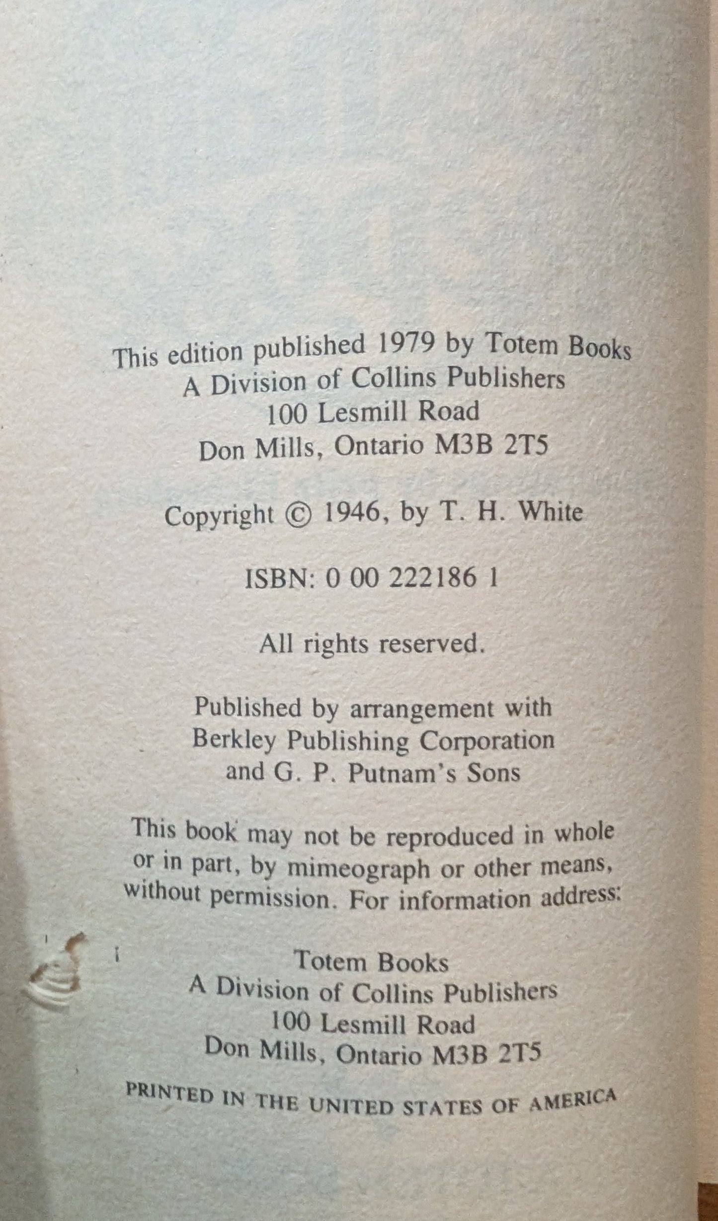 Mistress, Masham's Repose by T.H White
