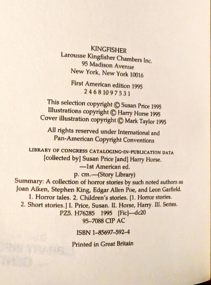 Horror Stories chosen by Susan Price