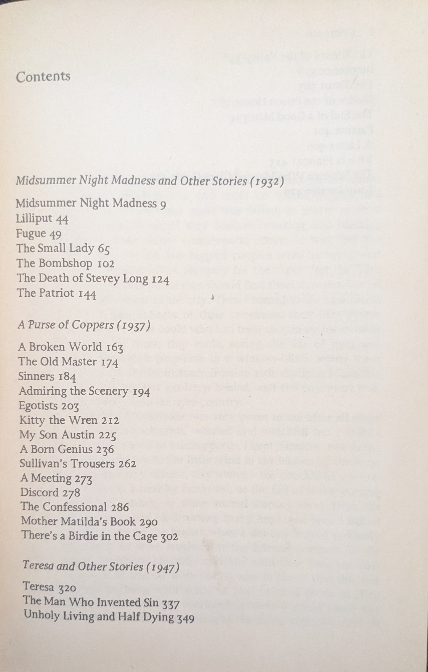 Midsummer Night Madness and Other Stories by Sean O'Faolain