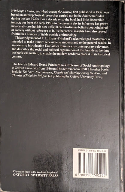 Witchcraft, Oracles, and Magic Among The Azande