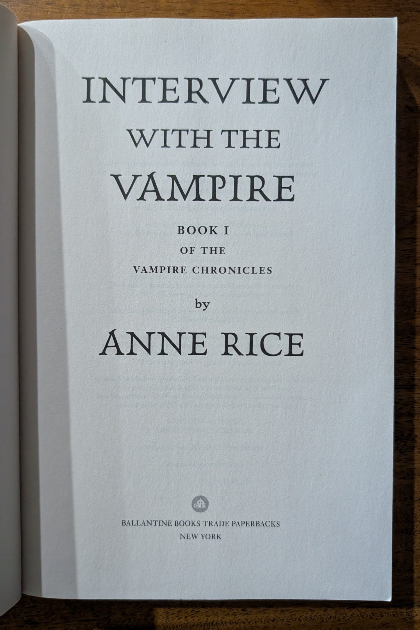 Interview with the Vampire by Anne Rice