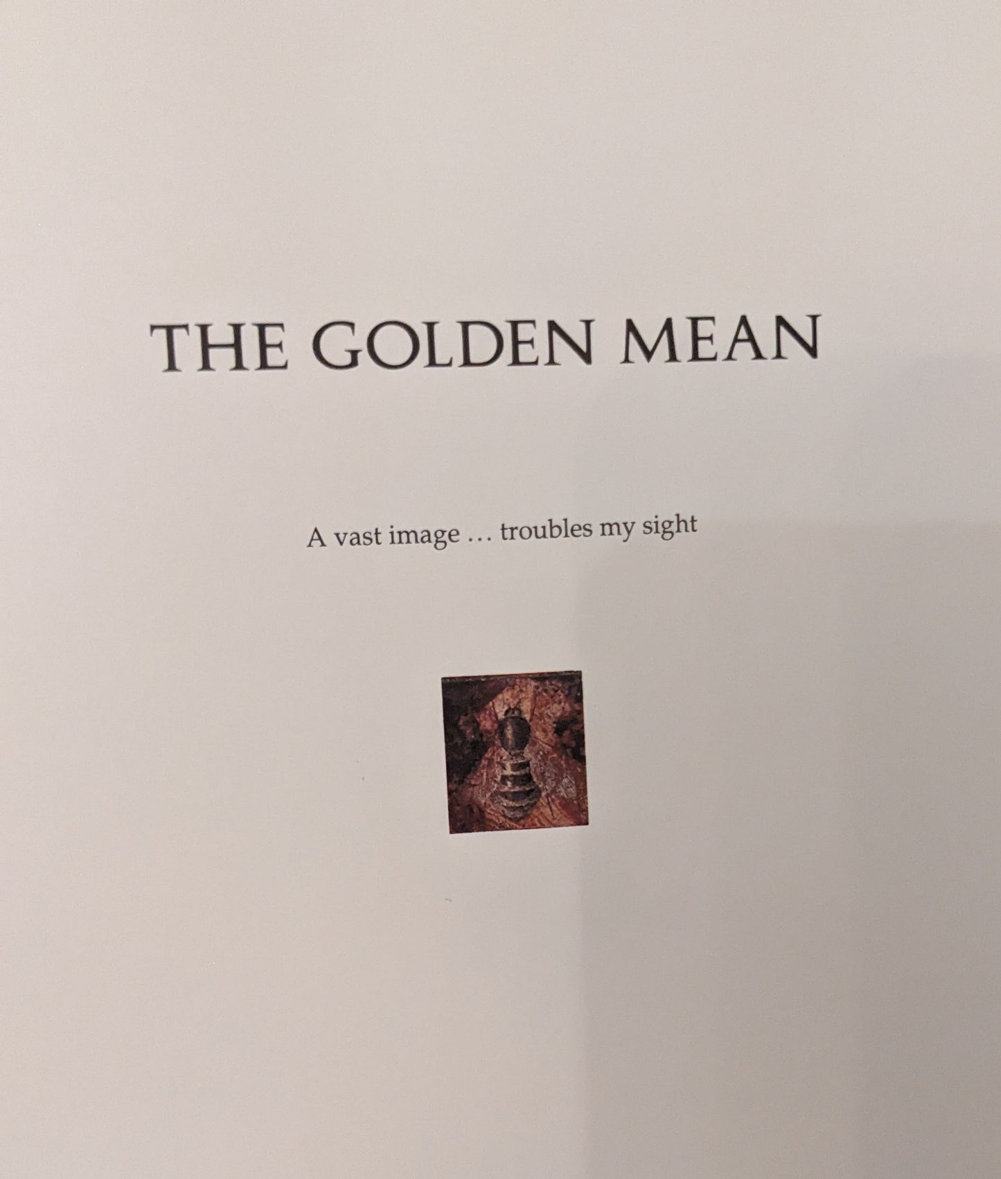 The Golden Mean in which The Extraordinary Correspondence of Griffin and Sabine Concludes written and illustrated by Nick Bantock