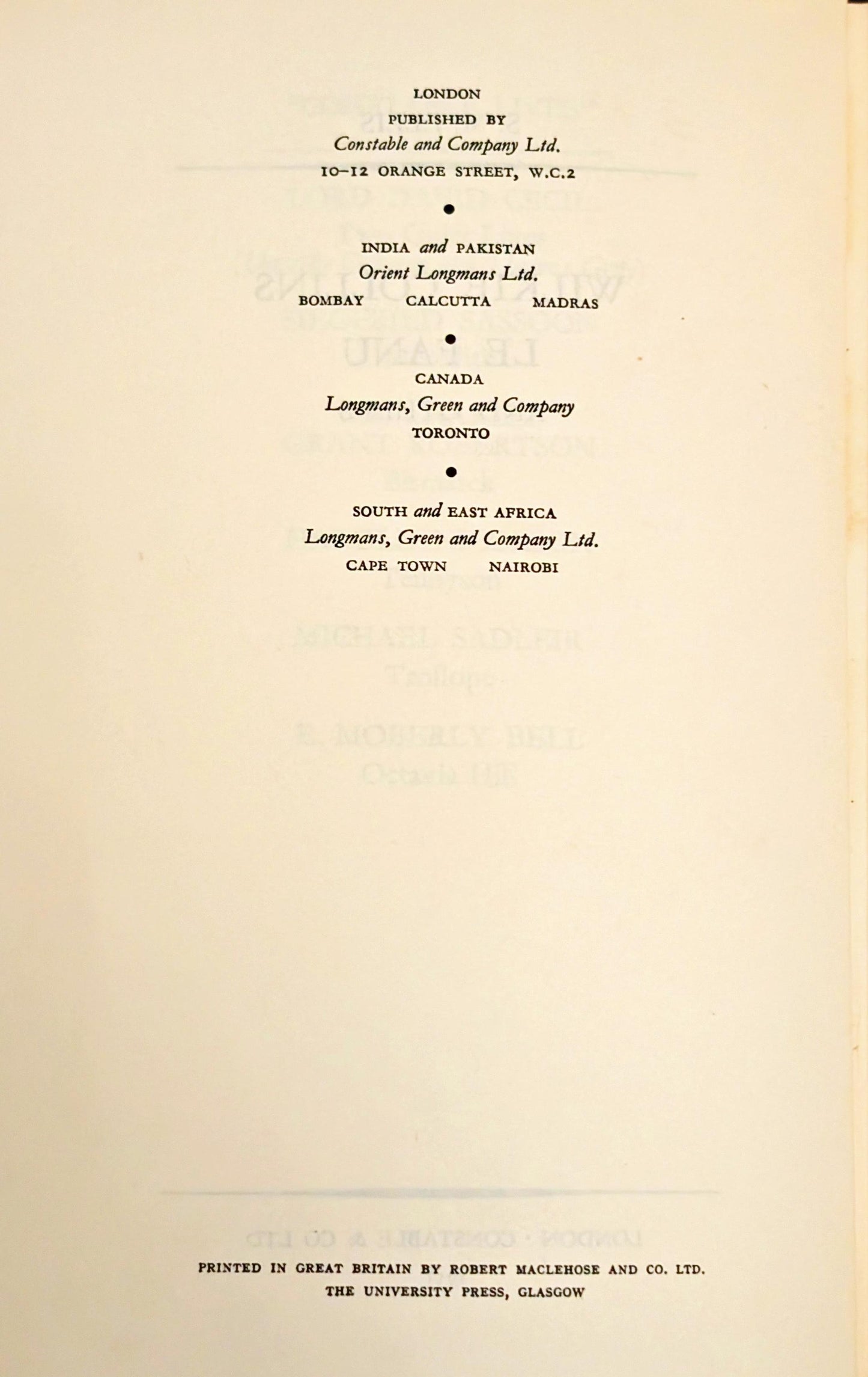 Wilkie Collins, Le Fanu and Others: Biographies and Bibliographies by S.M Ellis