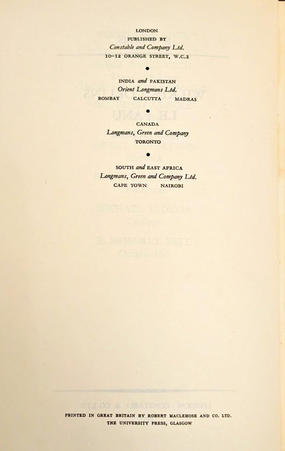 Wilkie Collins, Le Fanu and Others: Biographies and Bibliographies by S.M Ellis