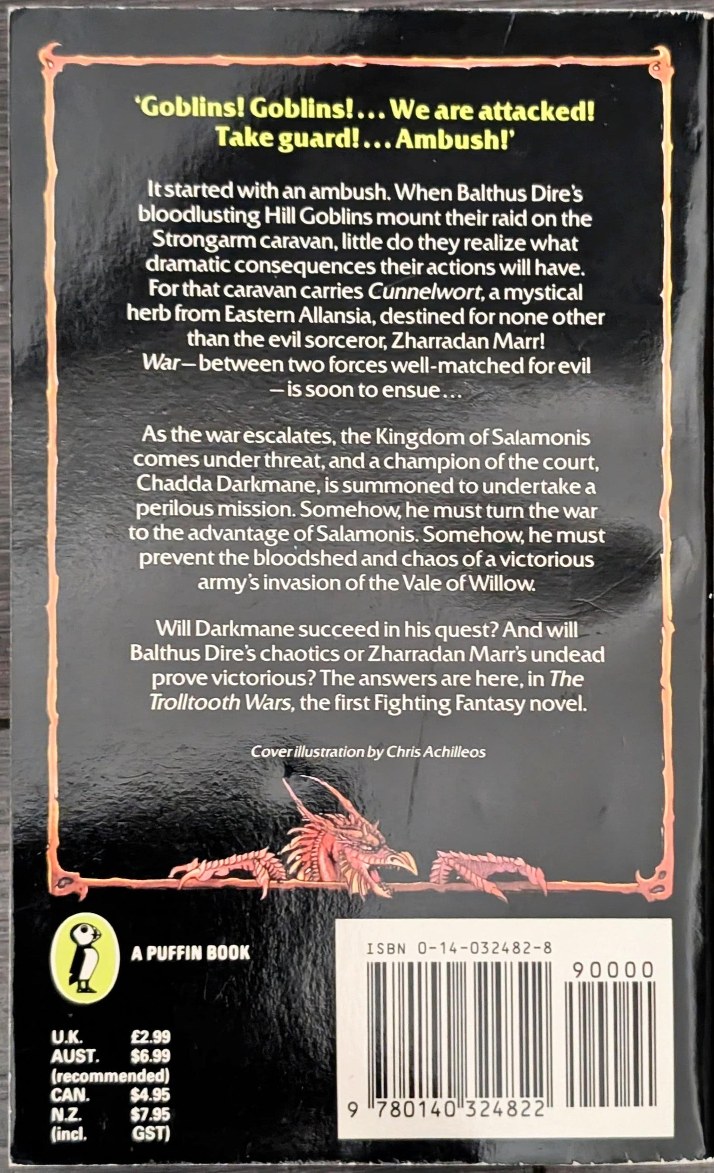 The Trolltooth Wars: A Fighting Fantasy Novel by Steve Jackson