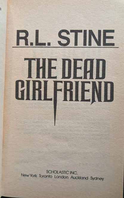 The Dead Girlfriend by R.L Stine