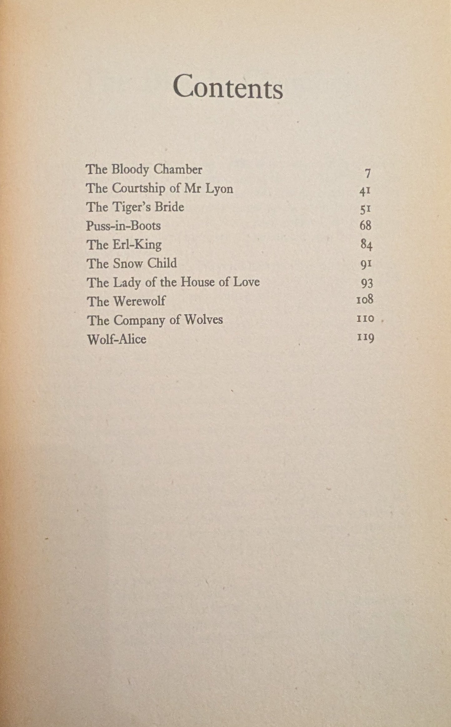 The Bloody Chamber and Other Stories by Angela Carter