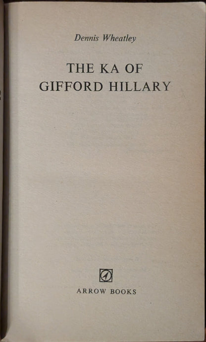 The Ka of Gifford Hillary (A Black Magic Story) by Dennis Wheatley