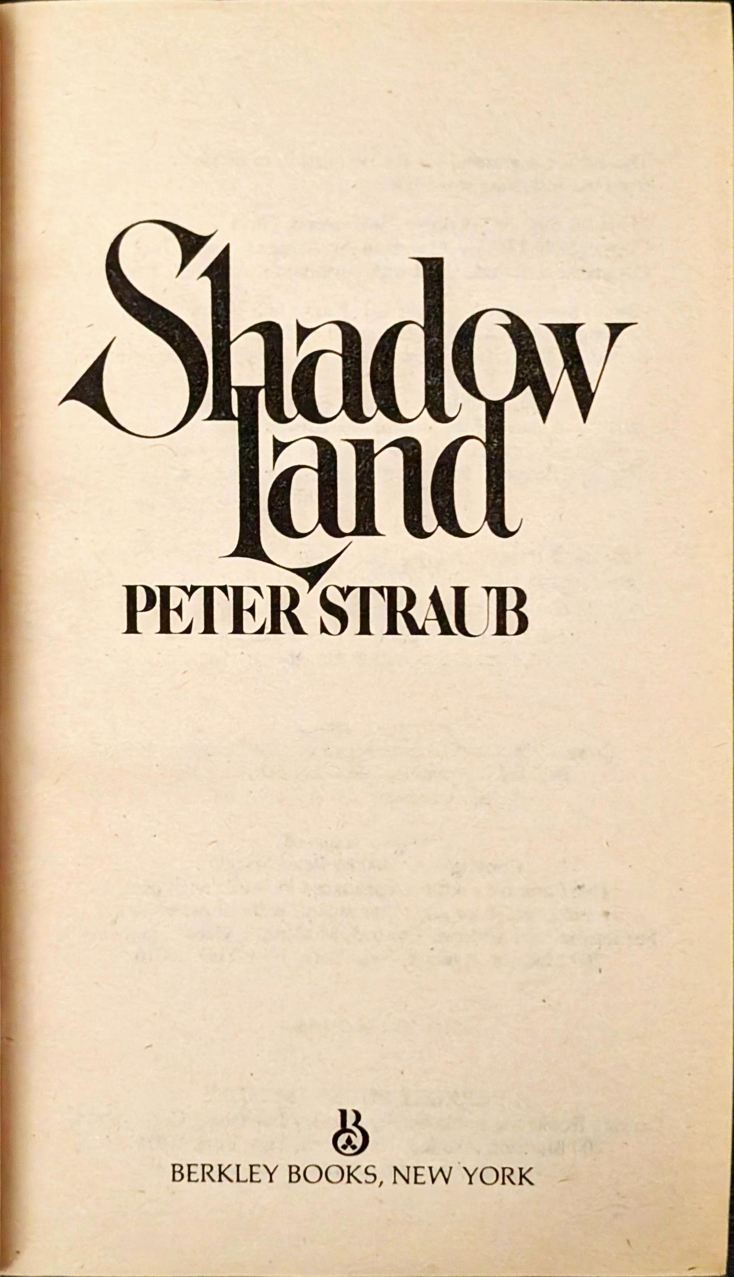 Shadow Land by Peter Straub