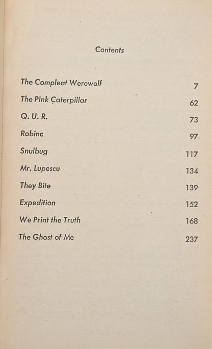 The Compleat Werewolf and Other Stories of Fantasy and Science Fiction by Anthony Boucher