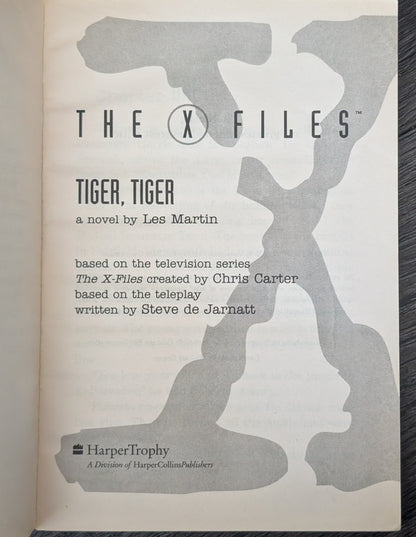 The X-Files #3: Tiger, Tiger by Les Martin