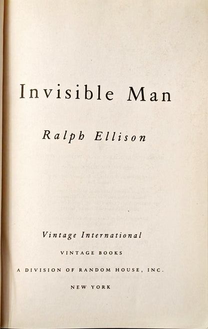 Invisible Man by Ralph Ellison