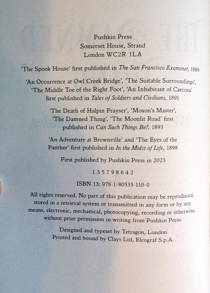 The Damned Thing: Weird & Ghastly Tales by Ambrose Bierce