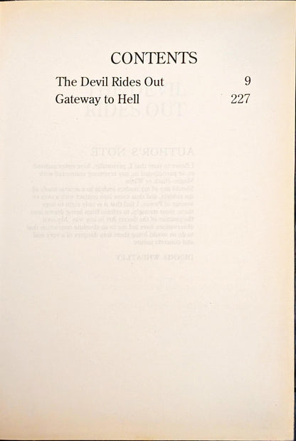 The Devil Rides Out and Gateway to Hell by Dennis Wheatley