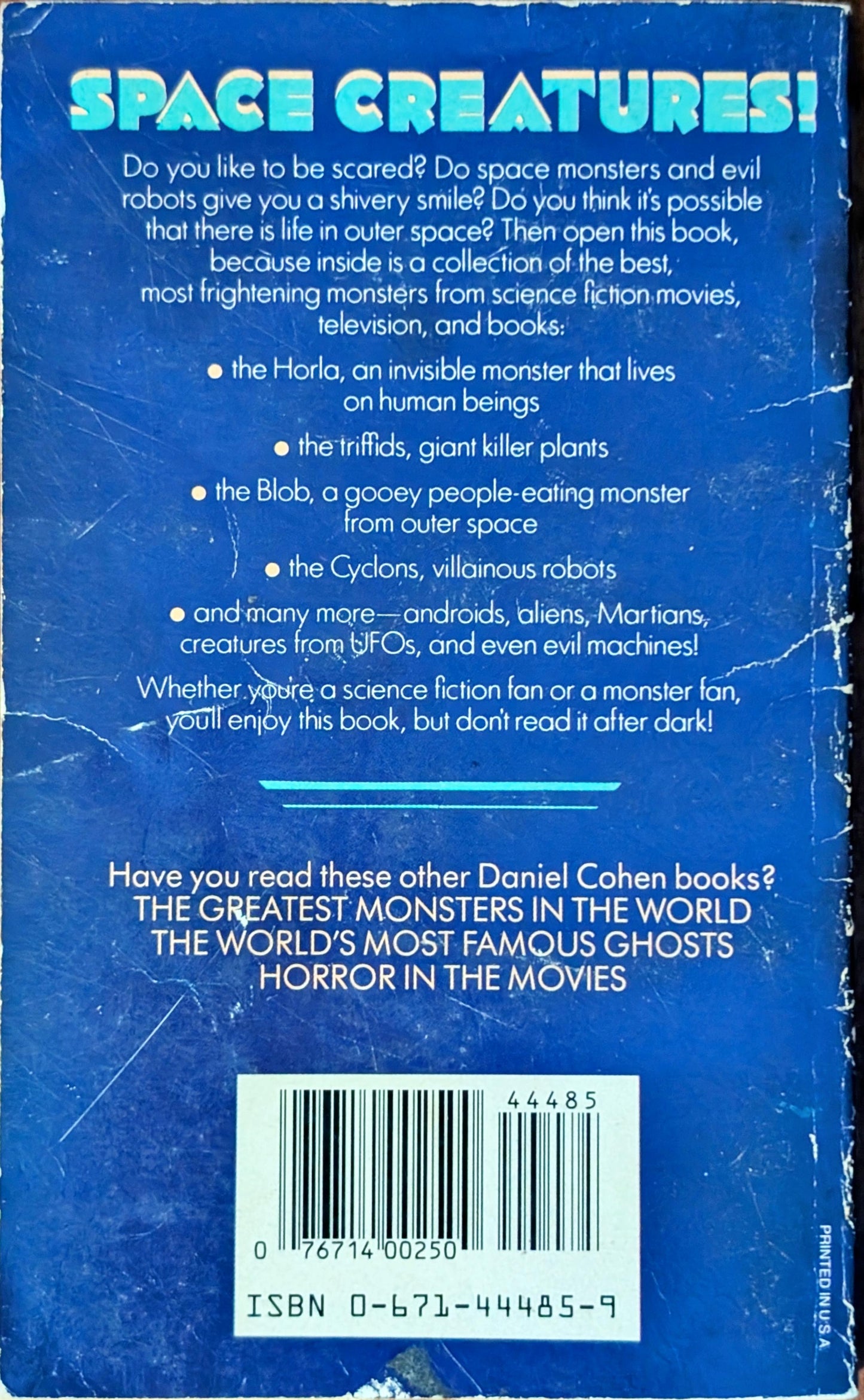 Science Fictions's Greatest Monsters by Daniel Cohen