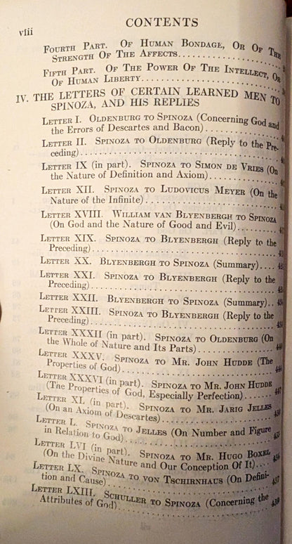 Spinoza Selections edited by John Wild