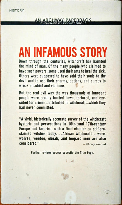 A Cauldron of Witches: The Story of Witchcraft by Clifford Lindsey Alderman