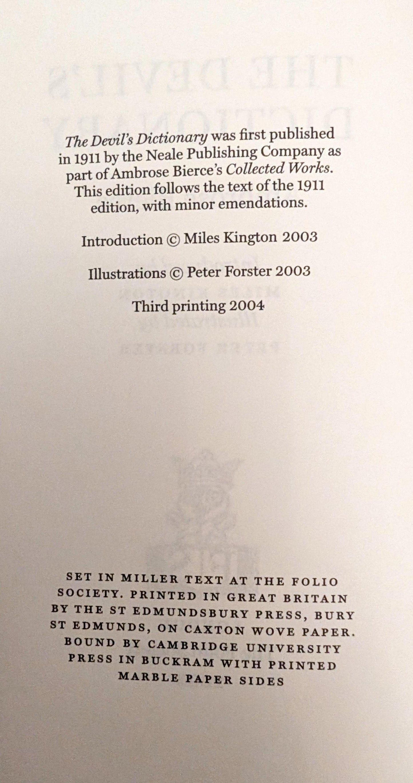 The Devil's Dictionary by Ambrose Bierce