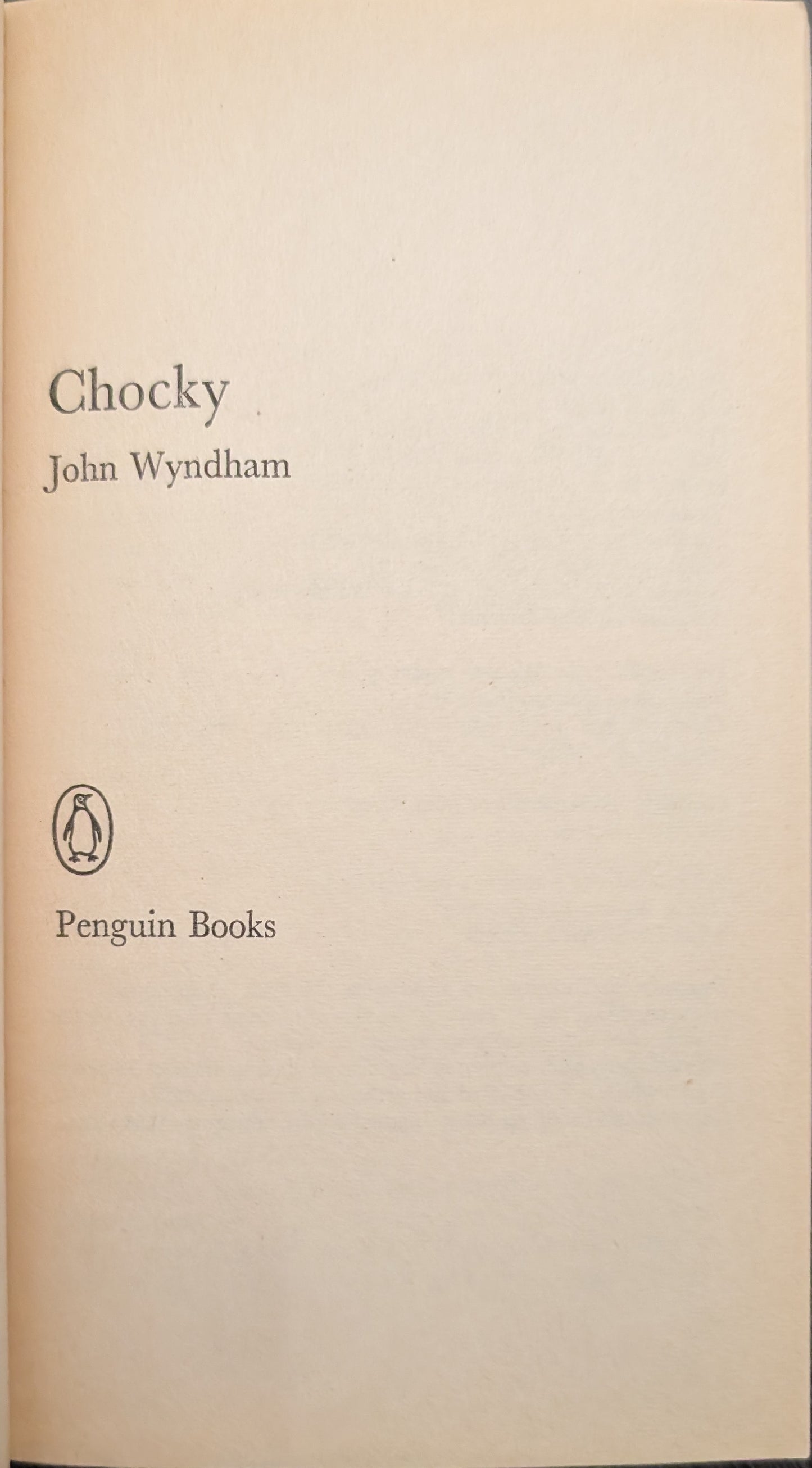 Chocky by John Wyndham